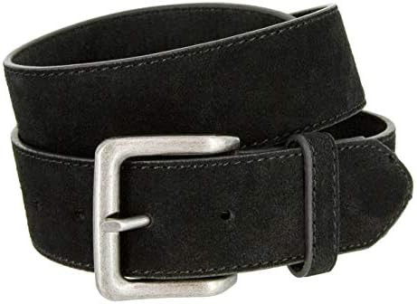Belts.com Square or Oval Antique Buckle Casual Jean Suede Leather Belt 1-1/2"(38mm) or 1"(25mm) W... | Amazon (US)
