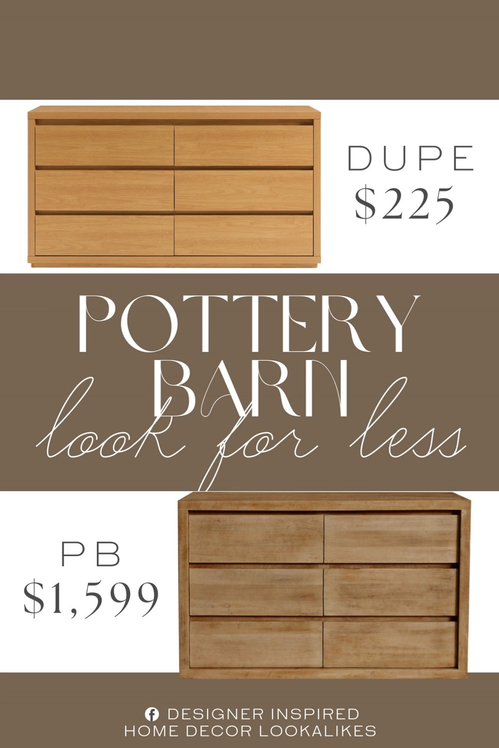 Inspired by Pottery Barn 6-Drawer Dresser. Modern Farmhouse Dresser. Rustic Modern Storage Dresser. Classic Wood Bedroom Dresser. Minimalist Wood Dresser. 6-Drawer Storage Dresser. Solid Wood Storage Dresser. Bedroom Storage Cabinet. 

Home more affordable option find copy cat similar look for less budget friendly affordable cheap cheaper beautiful pretty. Clearance sale coupon code discount code promo code luxury lookalike look a like Inspo inspiration inspired by idea ideas Love like these? I share multiple every day in my FB group.
#potterybarninspired #drawerdresser #bedroomstorage #wooddresser #bedroominspo #furniturefinds #bedroomfurniture  

 #LTKHome