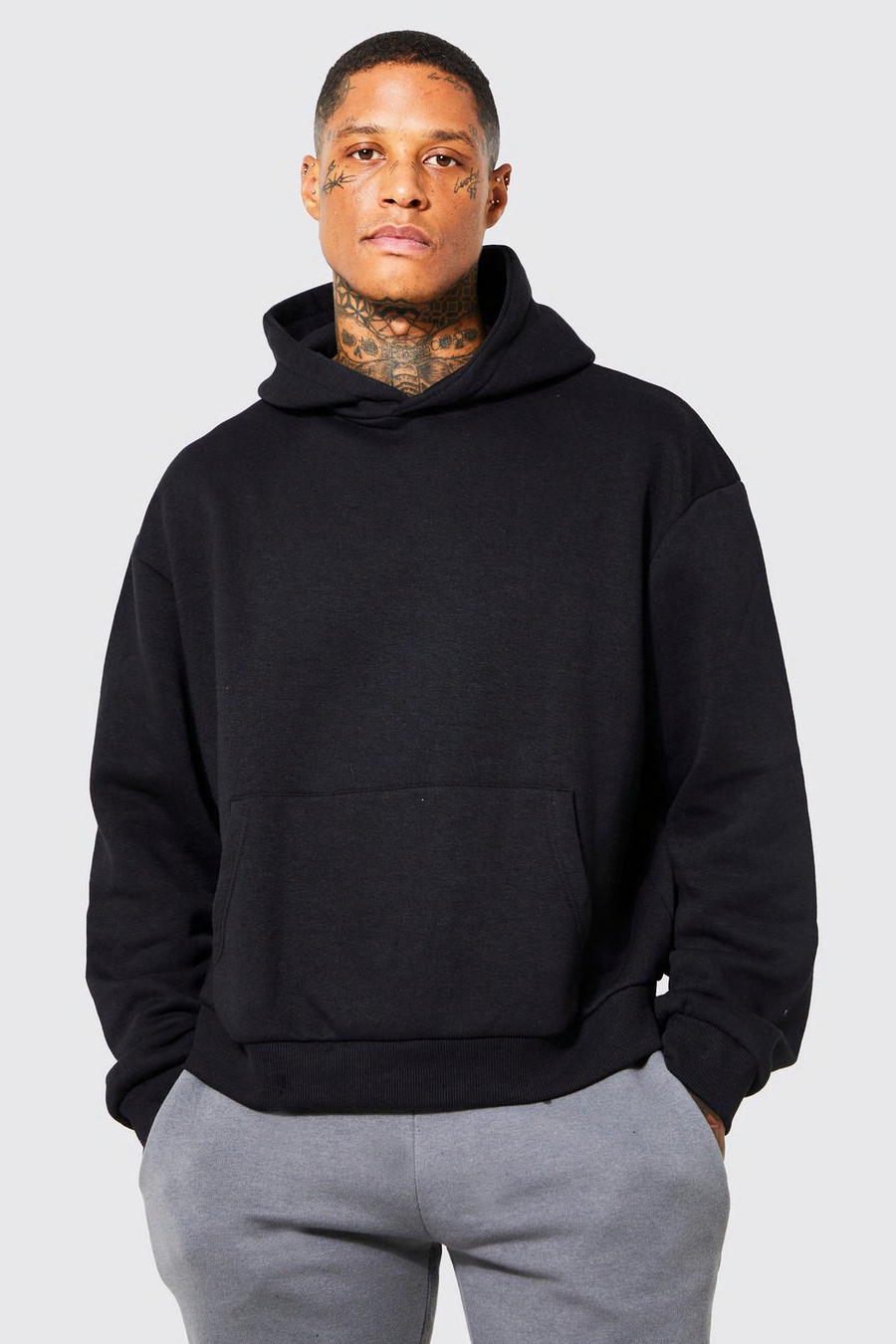 Boxy Overhead Hoodie | Boohoo.com (NL)