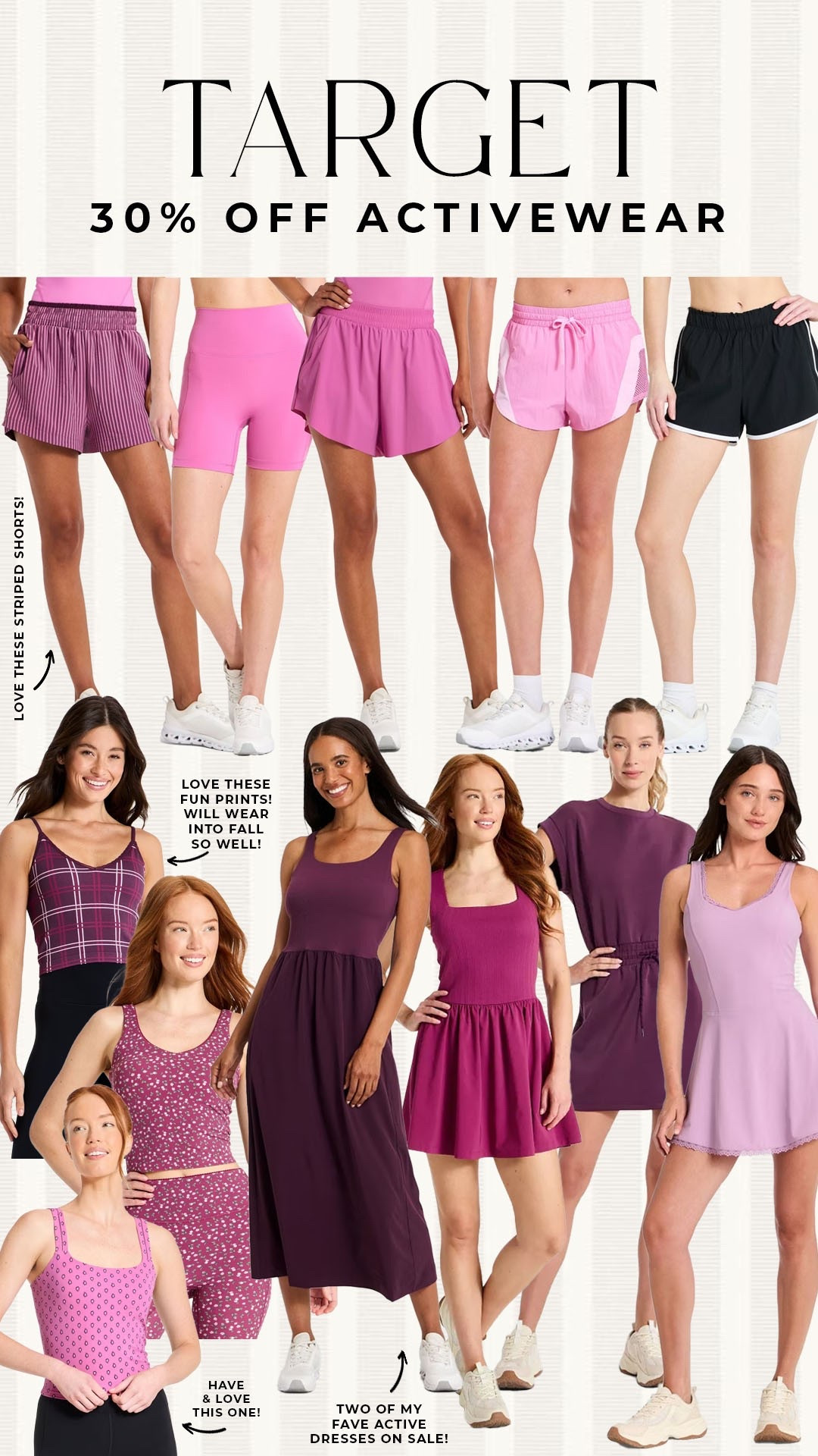 30% off Target activewear!

#targetdeals

Target deals. Target active shorts. Target active dress.

#LTKActive #LTKSaleAlert #LTKSeasonal