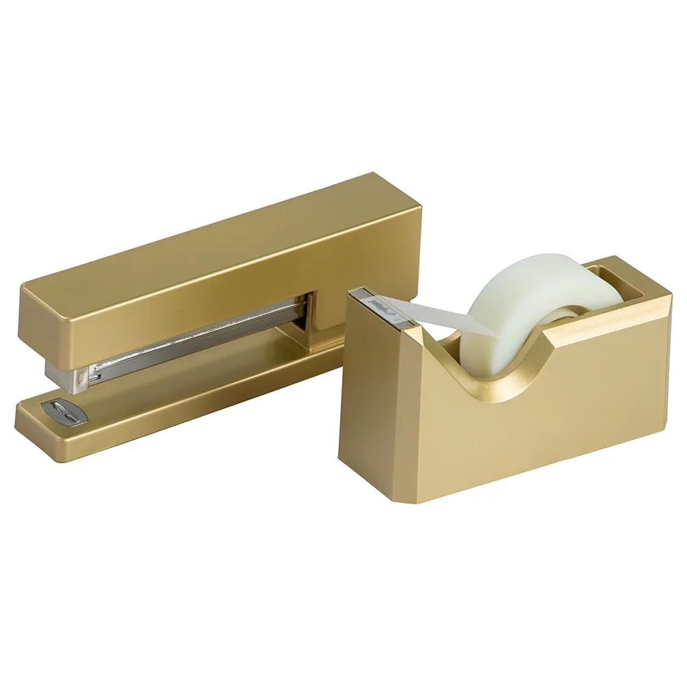 JAM Paper & Envelope Office & Desk Set, Gold, 2/Pack - 1 Stapler & 1 Tape Dispenser - Walmart.com | Walmart (US)