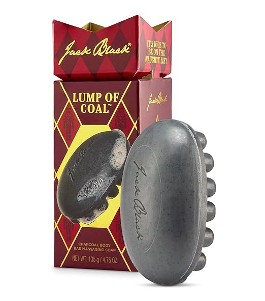 Jack Black Holiday Lump of Coal - Charcoal Body Bar Messaging Soap - Multitasking Body Bar, Jojob... | Amazon (US)