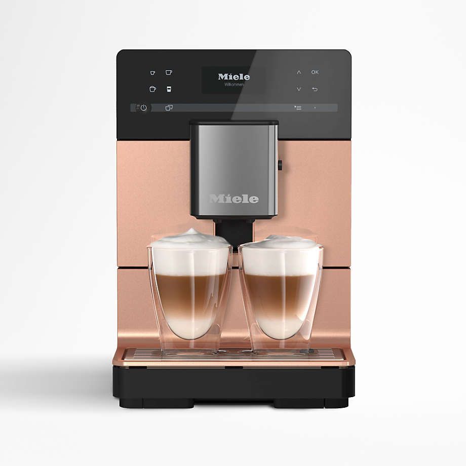 Miele CM5310 Silence Rose Gold Countertop Coffee and Espresso Machine | Crate & Barrel | Crate & Barrel