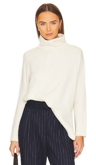 Lock Roll Neck Sweater in Chalk White | Revolve Clothing (Global)