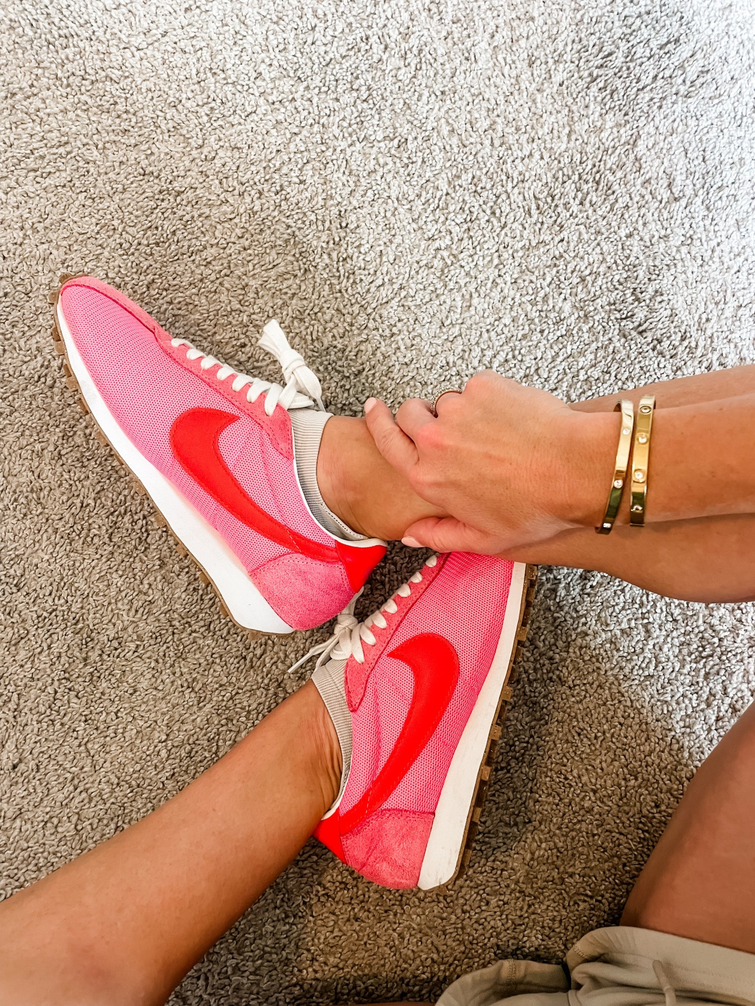 Shoes: size 8.5 tts. I’m normally between 8-8.5 but usually go up half a size in Nikes. These also come in other colors!

Bracelet is a gorgeous Amazon find under $11!

Click below to shop 

Shoes | Nikes | sneakers | pink | everyday | daily | bracelets | gold | bangle | style | mom | fashion ~ casual 



#LTKStyleTip #LTKShoeCrush #LTKFindsUnder100