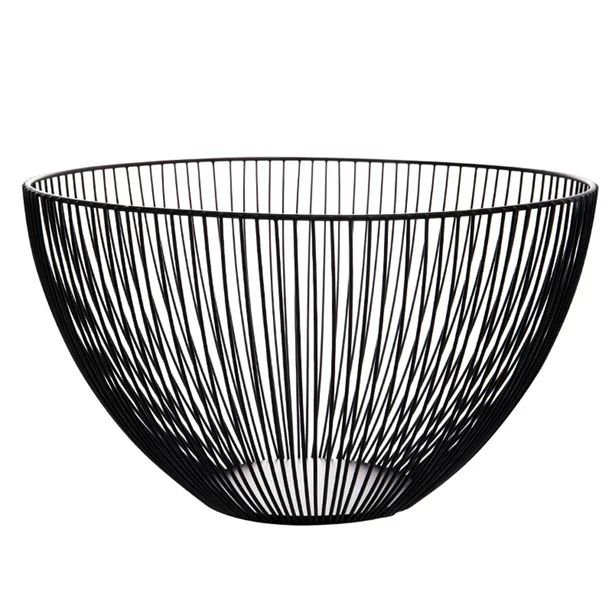 SANWOOD Fruit Basket Bowl Metal dining room decor finds velvet accent chair table deals | Walmart (US)