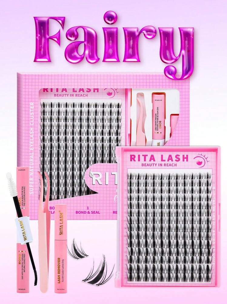 RITALASH 154pcs D Curl Individual False Cluster  Kit DIY Eyelash Individual Lashes Mixed Lenghts ... | SHEIN