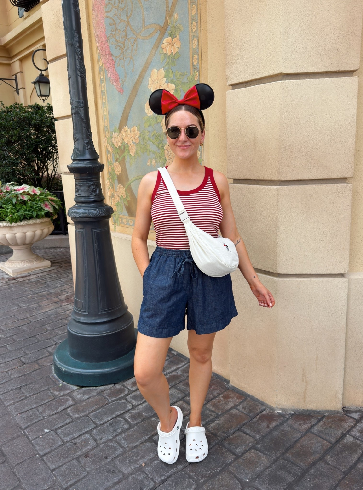 Disney park outfit of the day. 
Uniqlo vest: size small
Shorts: 36

#LTKsummer #LTKtravel #LTKstyletip