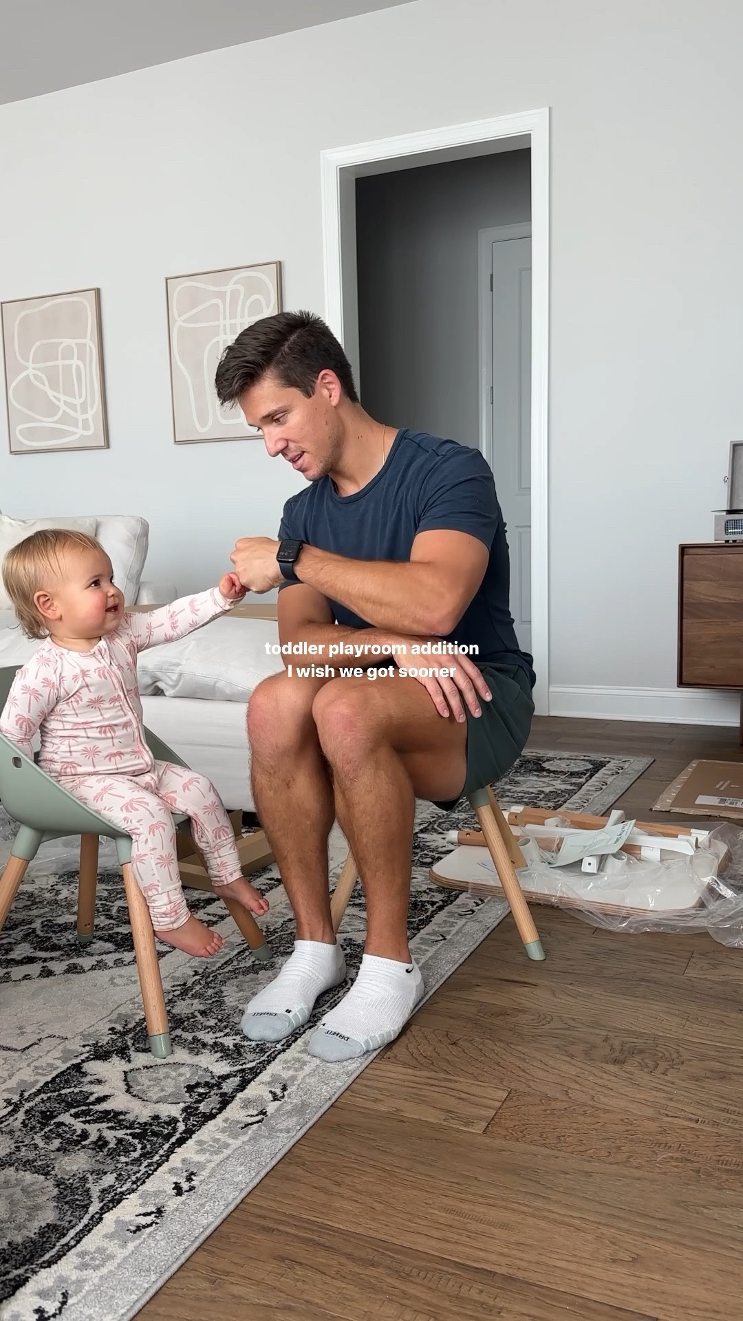 NEW PLAYROOM ADDITION✨ we traded our coffee table out in this room for a play & craft table with giant coloring pads!! It’s already been such a hit with Emmy… and with Zach & I 😂

#playroominspo #playroomideas #toddlertoy

#LTKFind #LTKkids #LTKbaby