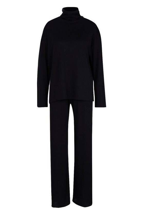 Roll Neck T-Shirt + Pants Co-Ord | Boohoo.com (US & CA)