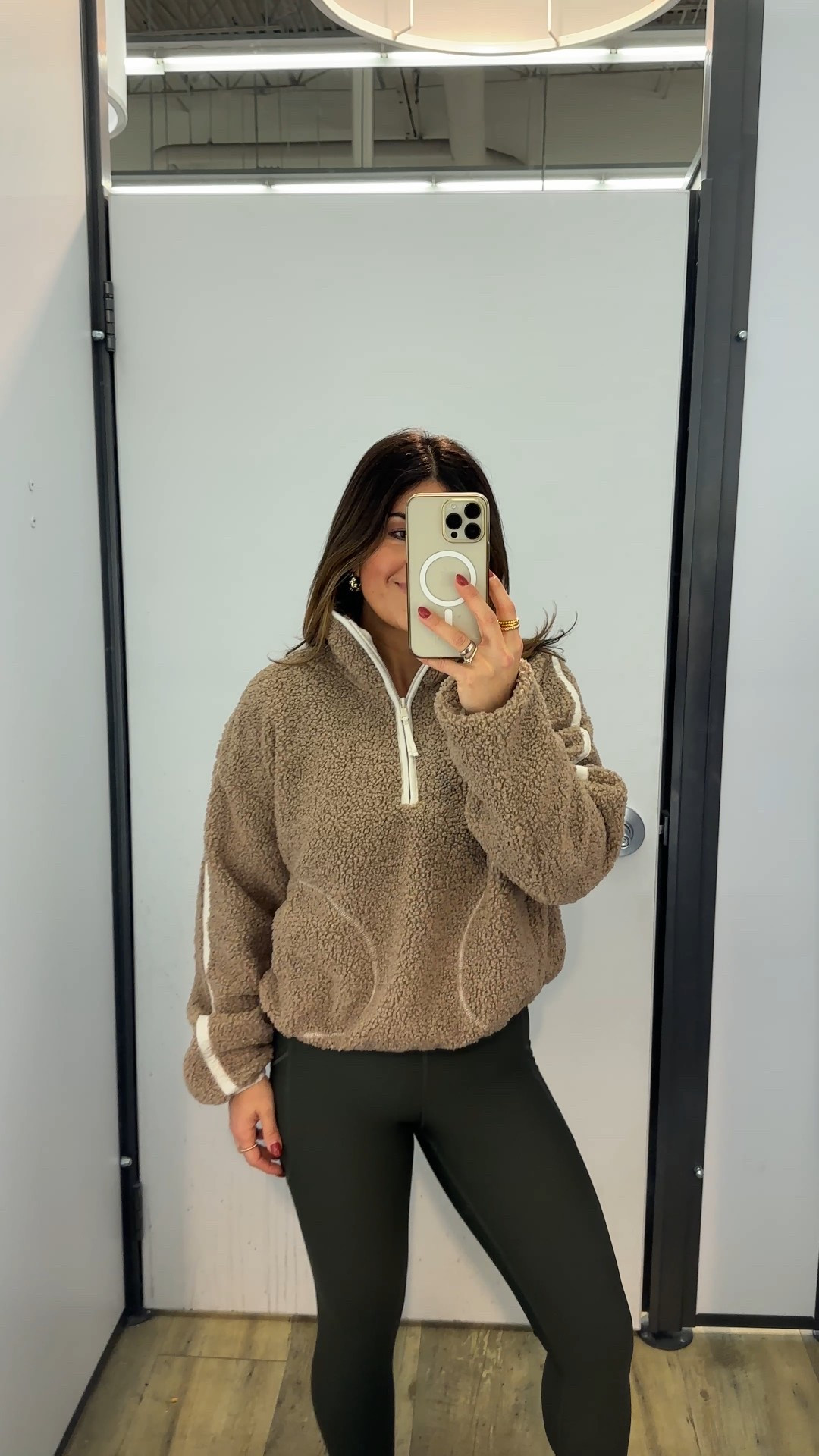 So cozy and cute!! This Sherpa pullover is so good and 44% off right now!! Currently $28 only! Wearing size small
Leggings size small. On sale for $19!!!

#LTKSaleAlert #LTKActive #LTKFindsUnder50