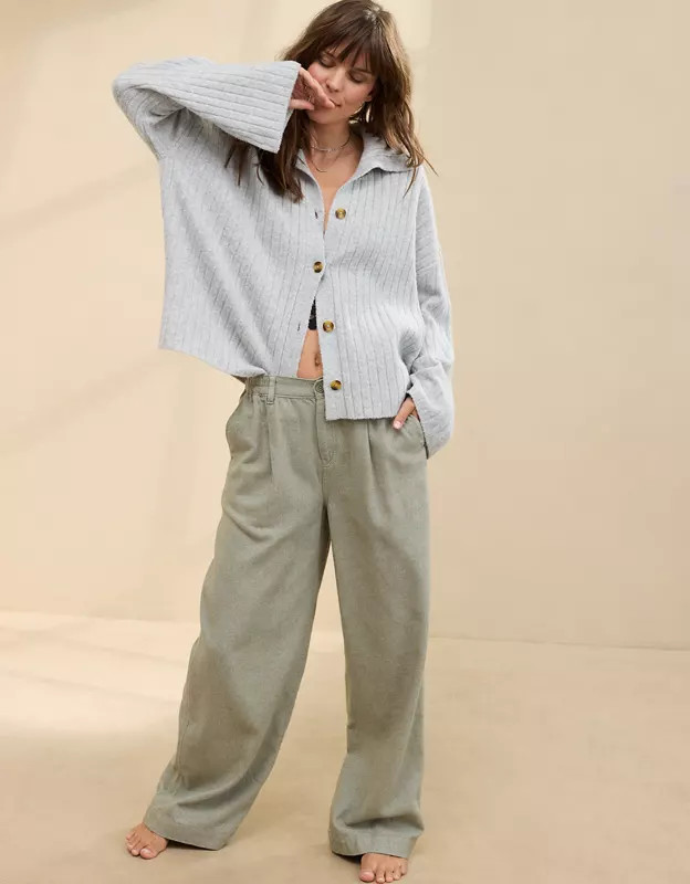 Aerie unREAL Ribbed Cardigan | Aerie