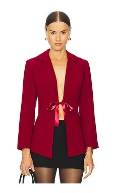 Tyler McGillivary Lyla Jacket in Burgundy from Revolve.com | Revolve Clothing (Global)