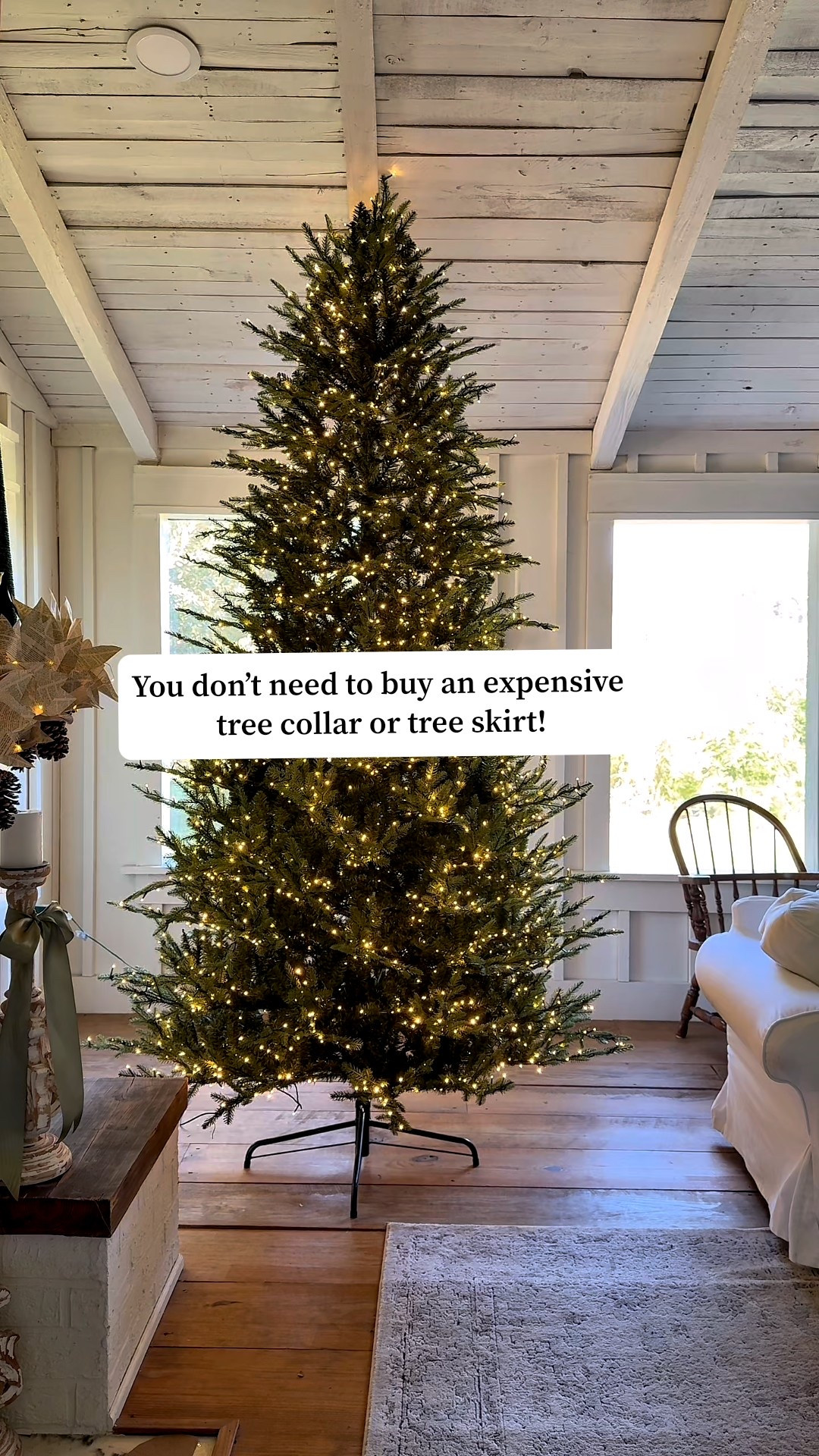 You don’t need to buy an expensive tree skirt or tablecloth! #christmasdecor #christmasdecorating #christmastreeskirt 

#LTKHome #LTKSeasonal #LTKHoliday
