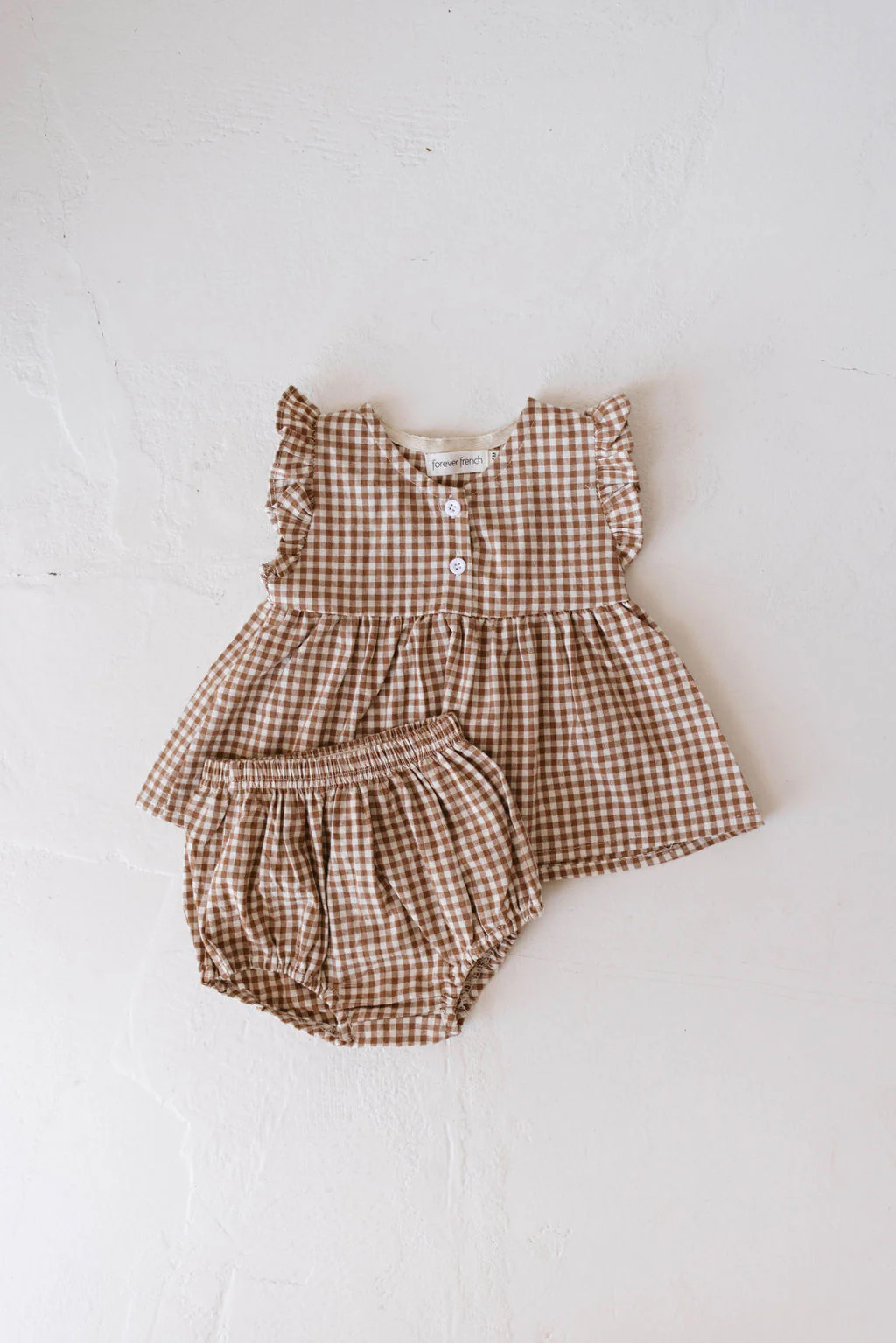 Gingham Bloomer Set | Honey | Forever French