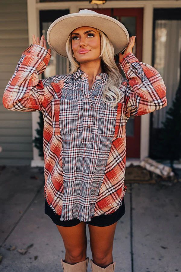 Fall Sunset Flannel Tunic | Impressions Online Boutique