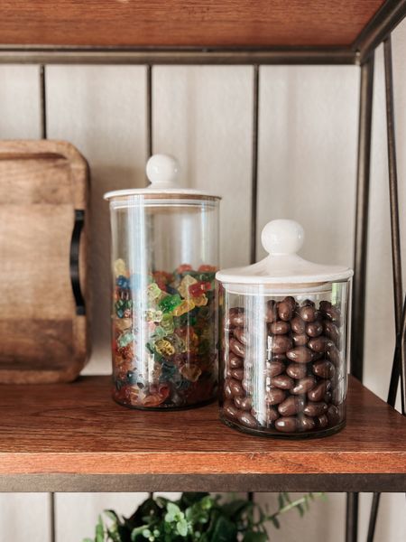 Shop my mom’s adorable flass canisters here! They come in a set of 3 and are currently 37% off. Use them for storage or decor! 

#LTKsalealert #LTKhome #LTKSeasonal