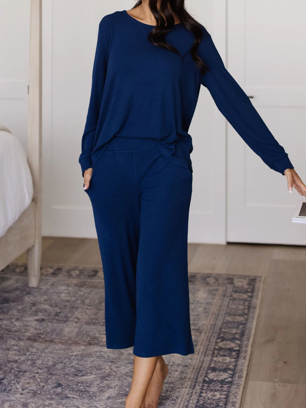 Women’s Bamboo Rib-Knit Lounge Capri | Cozy Earth