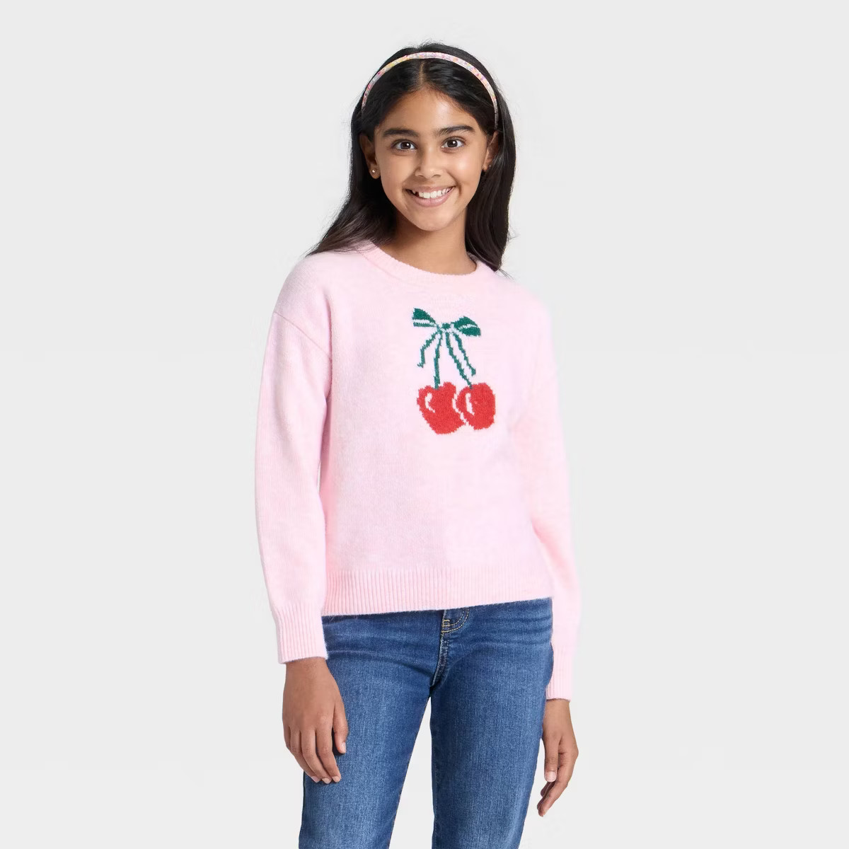 Girls' Graphic Pullover Sweater - Cat & Jack™ | Target