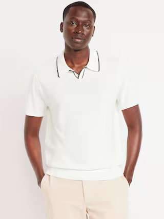 Tipped Collar Polo Sweater | Old Navy (US)