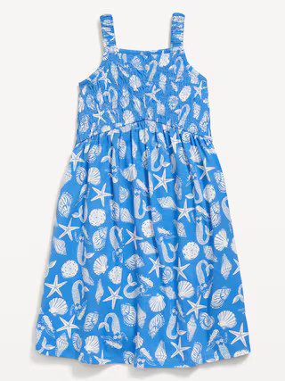 Fit & Flare Sleeveless Smocked Dress for Girls | Old Navy (US)