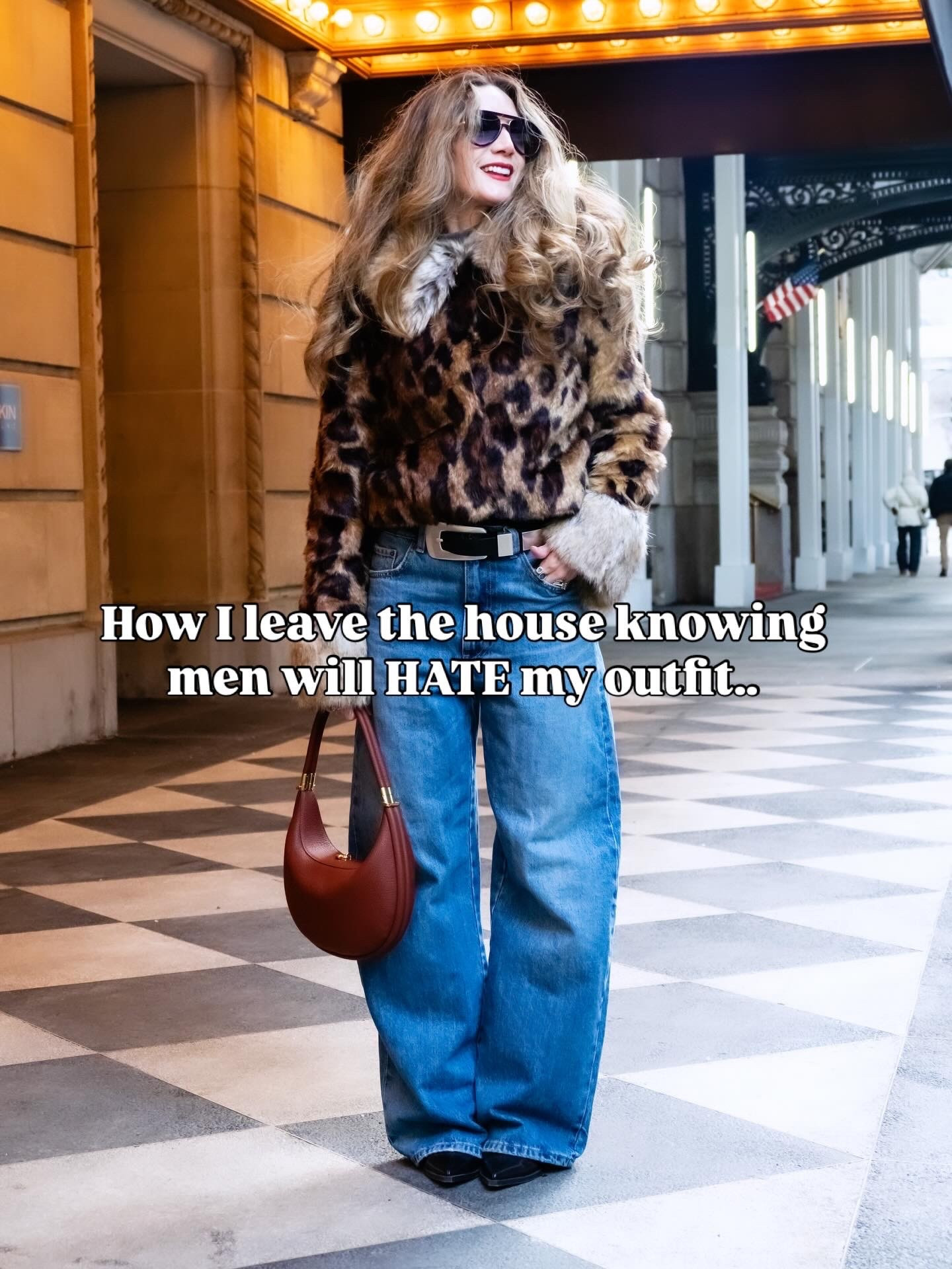 Barrel legs and leopard print 

#LTKNYFW #LTKSeasonal #LTKootd