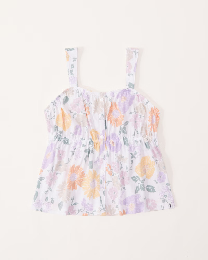 button-through cinched tank | Abercrombie & Fitch (US)