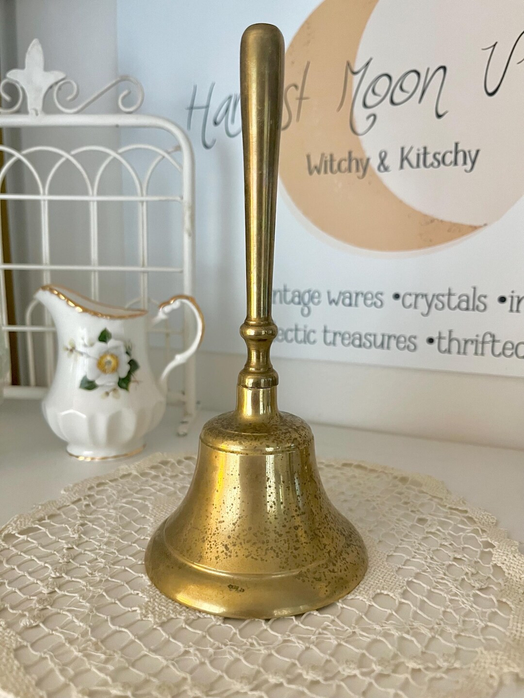 Vintage Brass Bell Long Handle 7” - Etsy | Etsy (US)