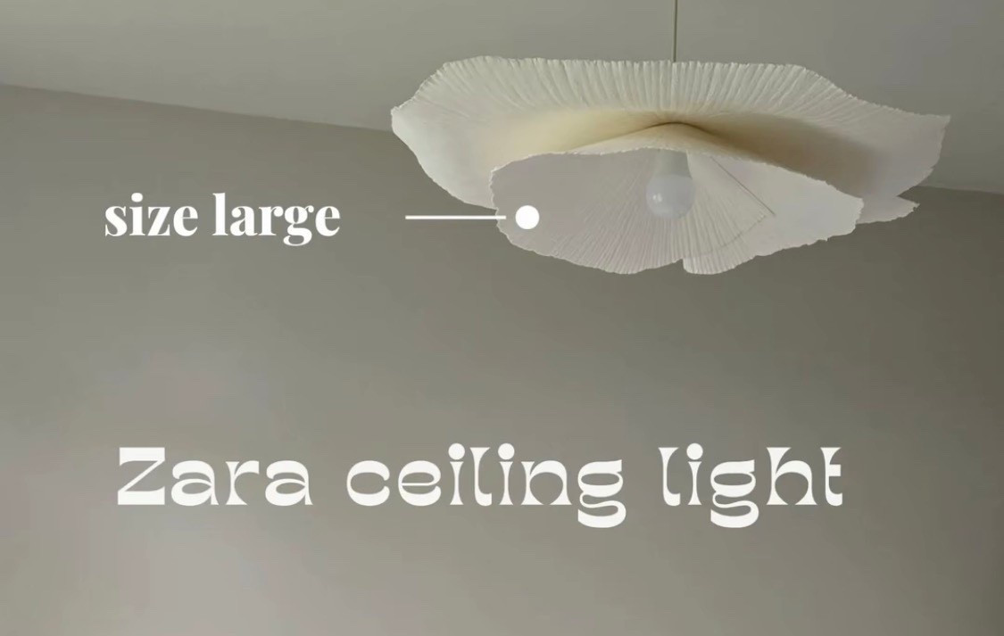 Zara ceiling, light, affordable, lighting, bedroom, office, paper, modern, French.

#LTKHome