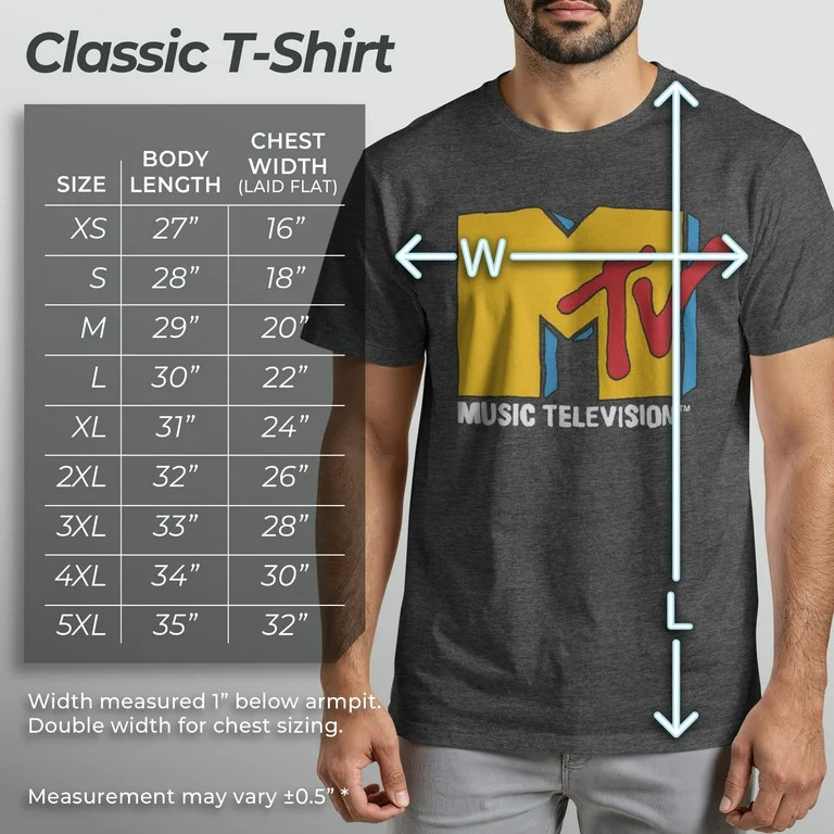 Mens MTV Retro Animated Logo T Shirt | Walmart (US)