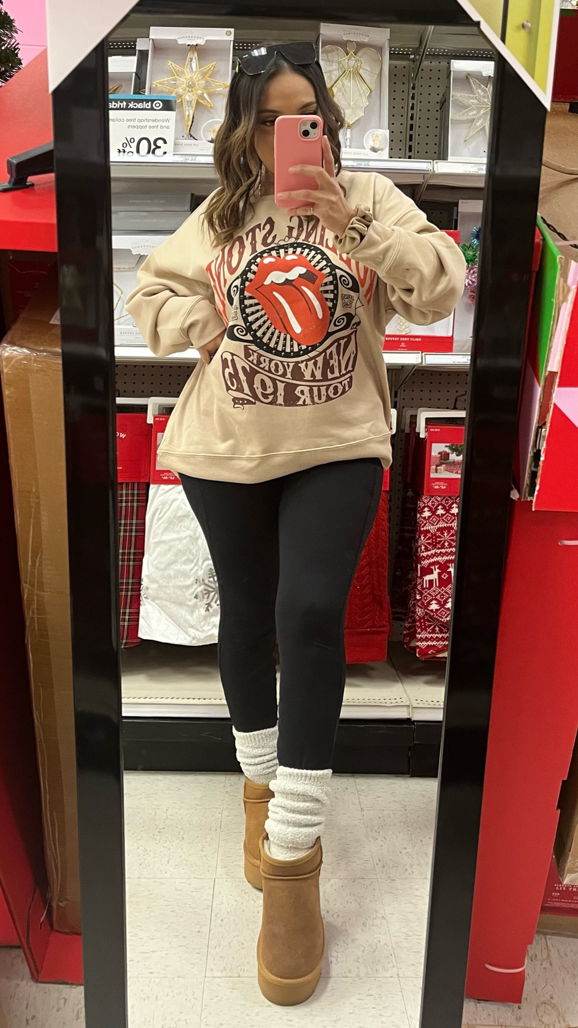 Walmart graphic sweatshirts are only $15! Available in 4 different colors and patterns. I sized up to a large for an oversized fit.

#LTKfindsunder50 #LTKSeasonal #LTKHoliday