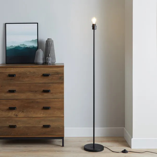 Ava Black Floor Lamp Base | Dunelm (migrated)