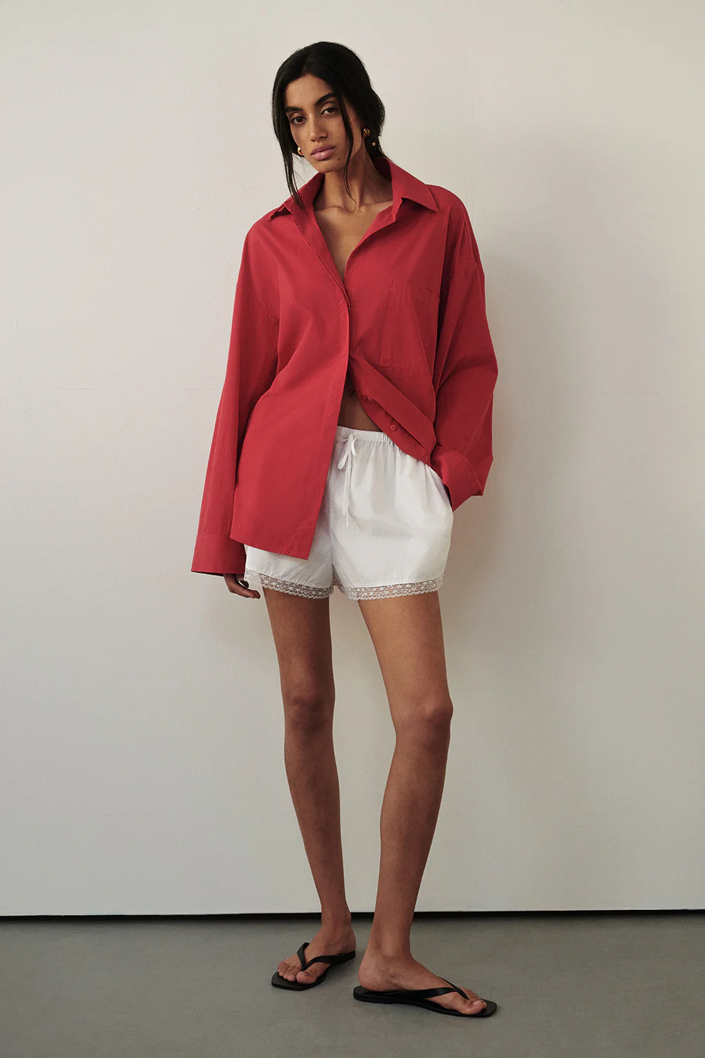 ROSIN WHITE LACE TRIM SHORT | DISSH