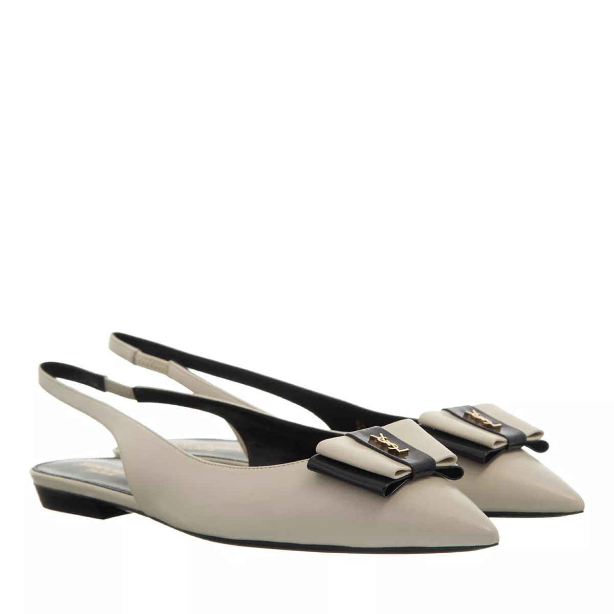 Saint Laurent Flat Sandals Pearl Navy | Ballerina | fashionette | Fashionette (DE)