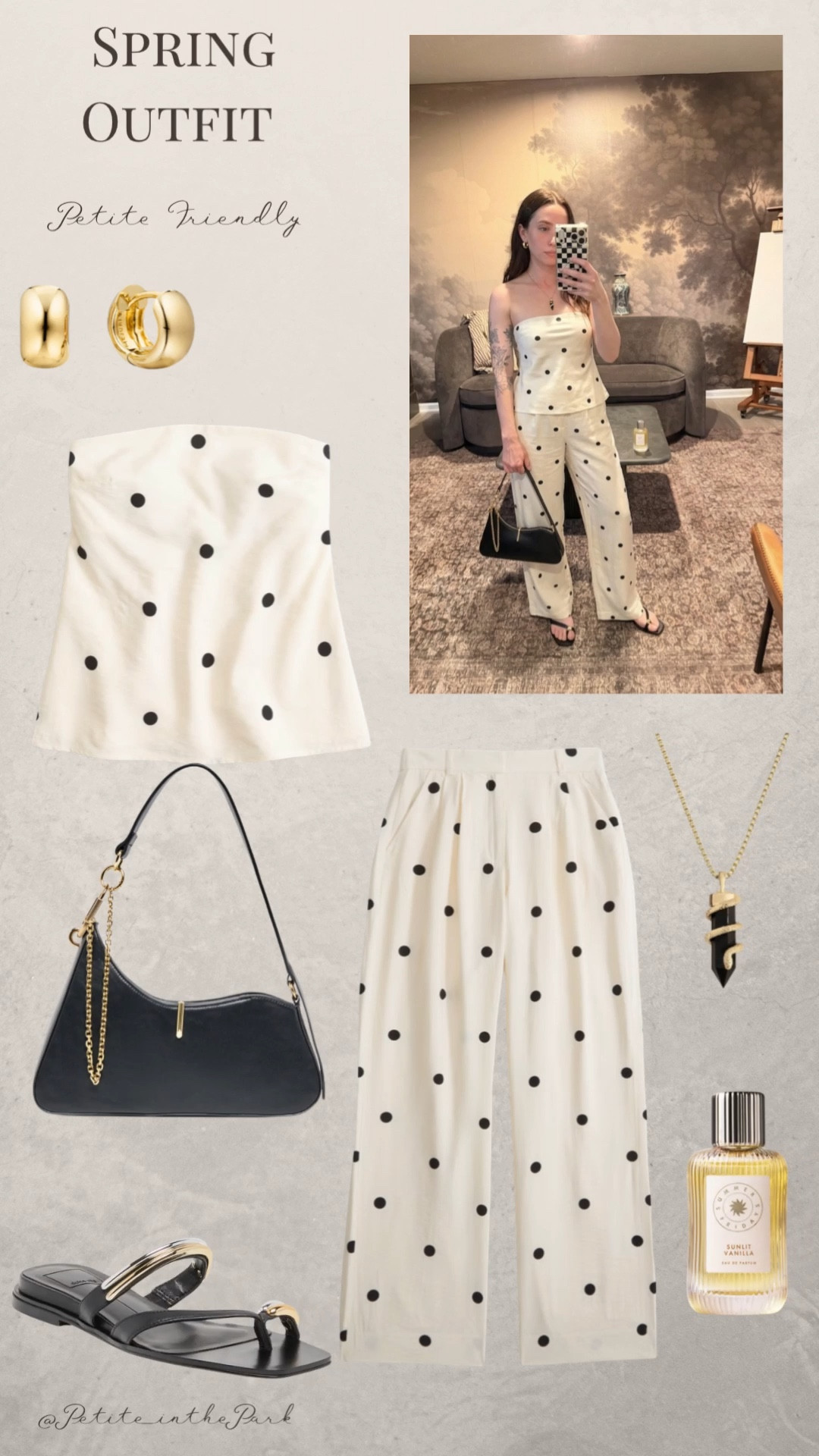 Abercrombie is having a sale! Buy one get one 50% off everything for their Perfectly Paired Event. 

Spring outfit, spring trends, casual spring outfit, petite spring outfit, spring fashion, spring style, petite style, petite spring style, casual petite outfit, minimal outfit, minimal spring outfit, white top, polka dot top, spring top, high waisted pants , petite pants, white pants, polka dot pants, sandals, black sandals, leather sandals, shoulder bag, leather bag, black bag, black purse, gold earrings, gold hoop earrings, gold necklace, minimal jewelry  #casualoutfit #petiteoutifts #springoutfits #springoutfit2026 #springtrends @abercrombie 


#LTKPetite #LTKSeasonal #LTKSaleAlert