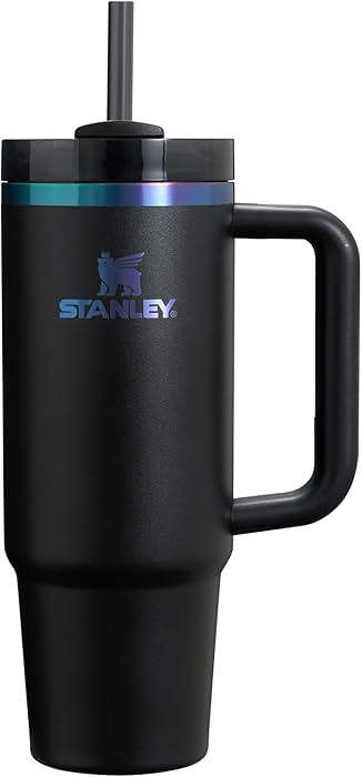 STANLEY Quencher H2.0 Tumbler with Handle & Straw 30 oz Black Chroma | Twist On 3-Way Lid | Cupho... | Amazon (US)