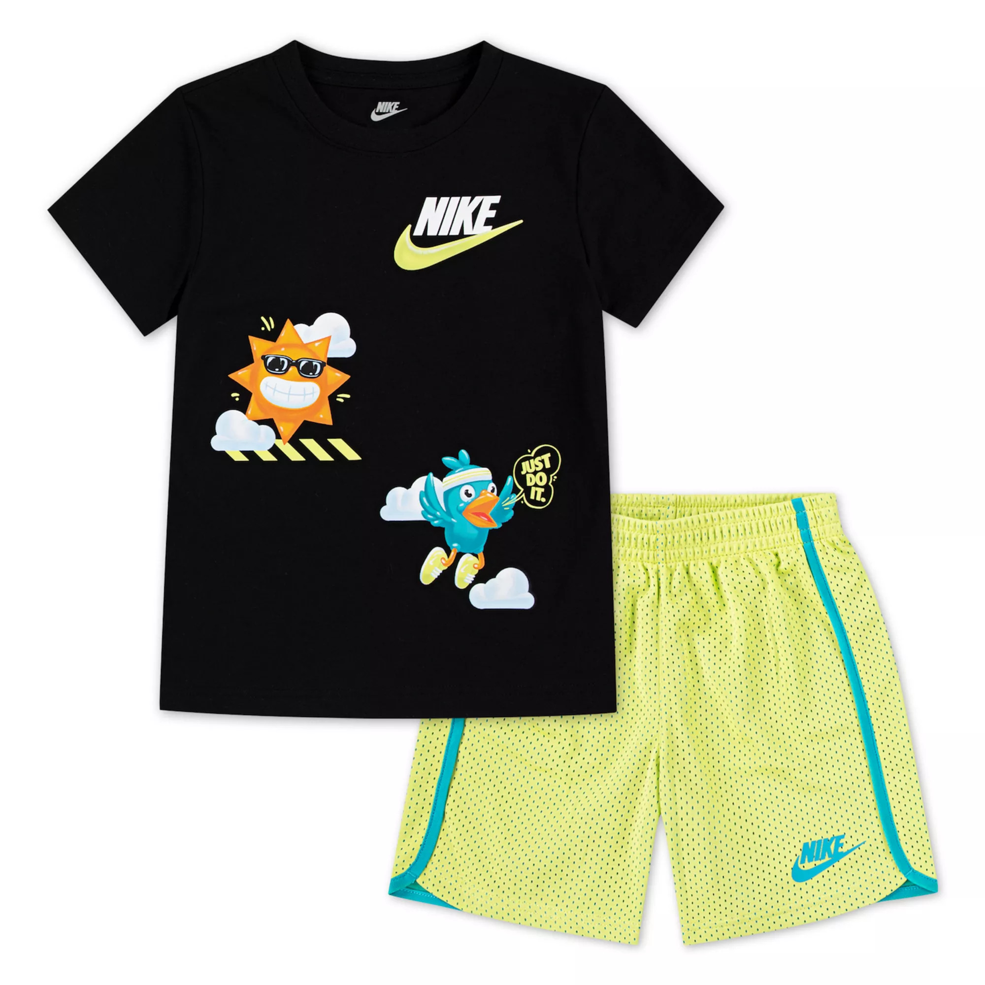 Boys 4-7 Nike "Just Do It." T-shirt & Mesh Shorts 2-Piece Set | Kohl's