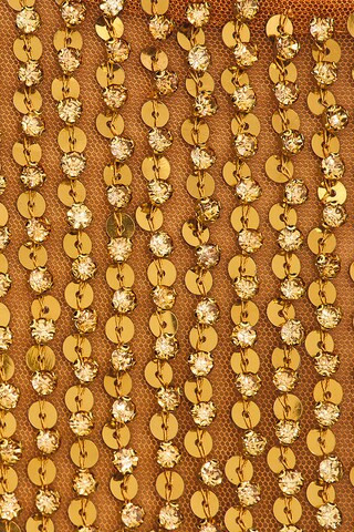 Melania Crystal Dress in Cinnamon & Gold | Revolve Clothing (Global)