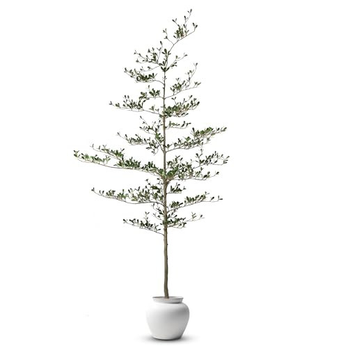 Everleaf 7.2 ft Tall Faux Black Olive Tree, Shady Lady – Artificial Indoor Tree with Bendable Branches for Modern Home, Living Room, and Interior Decor Style | Amazon (US)