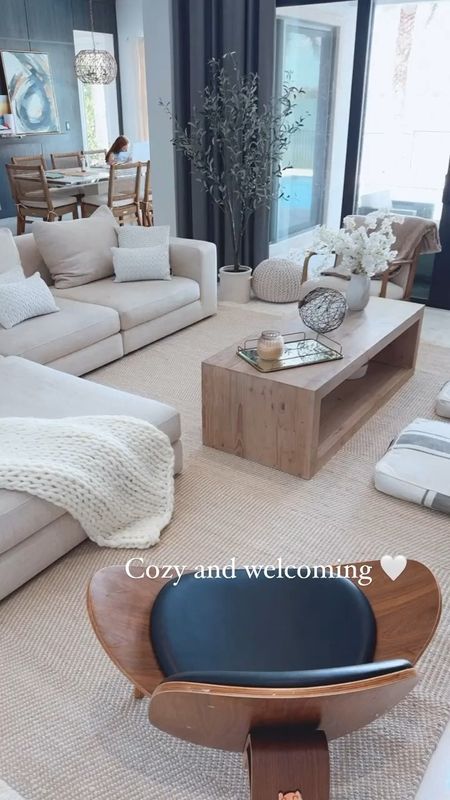 Cozy and welcoming living room 
LOVE how it turned out! The most beautiful living room rug 🙌🏻 love the neutrals everywhere Sale Sale Sale Sale Sale Sale Sale 



#LTKhome #LTKU