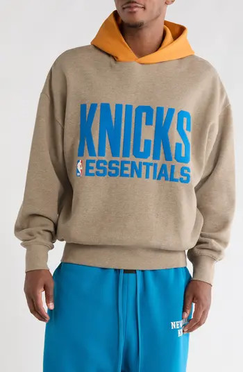 Fear of God Essentials x NBA New York Knicks Sports Fit Cotton Blend Hoodie | Nordstrom | Nordstrom