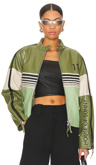 The Racer Jacket in Moss | Revolve Clothing (Global)
