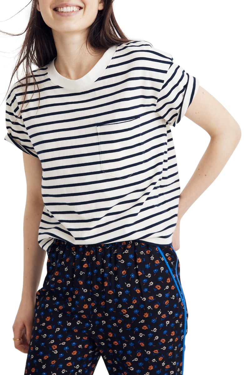 Baker Stripe Easy Crop Tee | Nordstrom