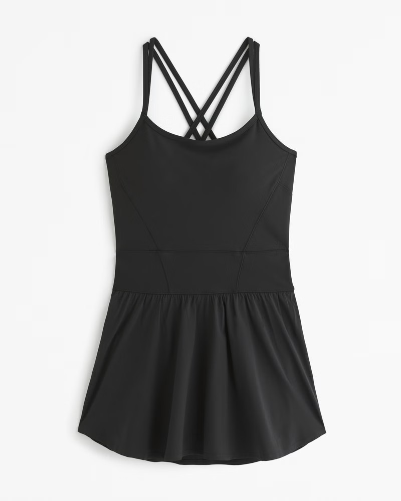 YPB sculptLUX Hybrid Flounce Dress | Abercrombie & Fitch (US)