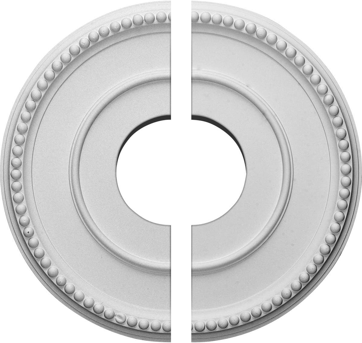 Ekena Millwork CM12BR2 Bradford Split Ceiling Medallion, 12 1/2"OD x 3 7/8"ID x 3/4"P, Factory Pr... | Amazon (US)