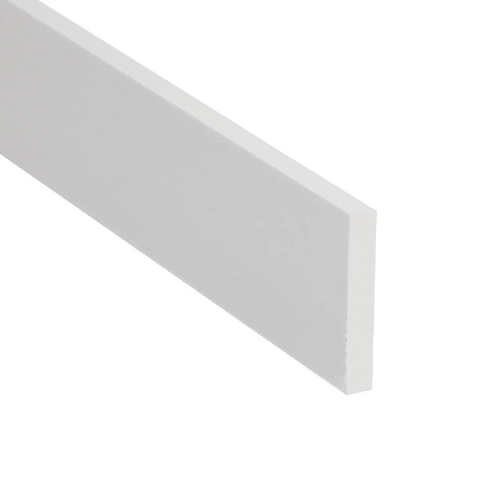 Royal Building Products 1-1/2-in x 8-ft Finished PVC Lattice Moulding in White | L182018L8 | Lowe's