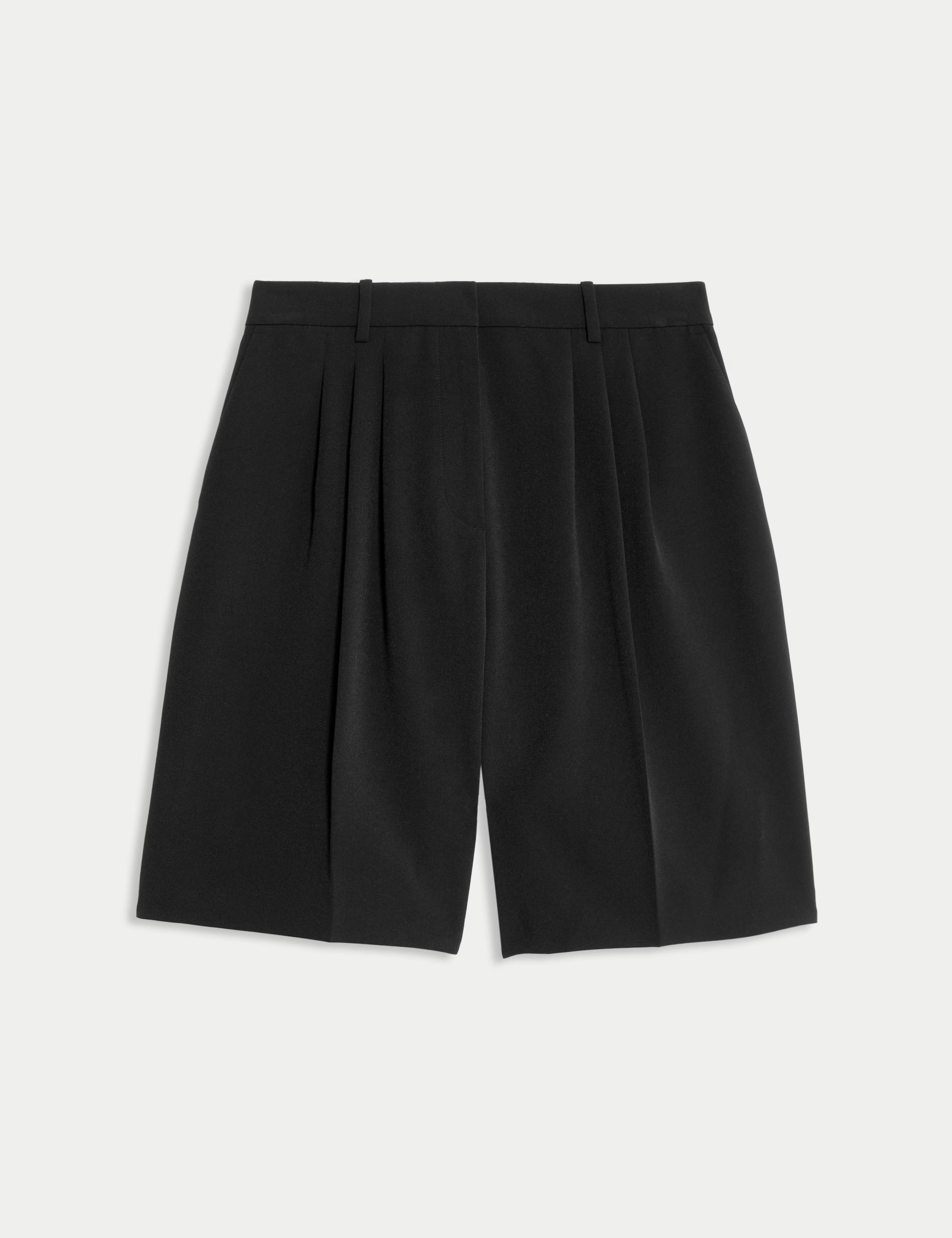 High Waisted Pleat Front Bermuda Shorts | Marks & Spencer (UK)