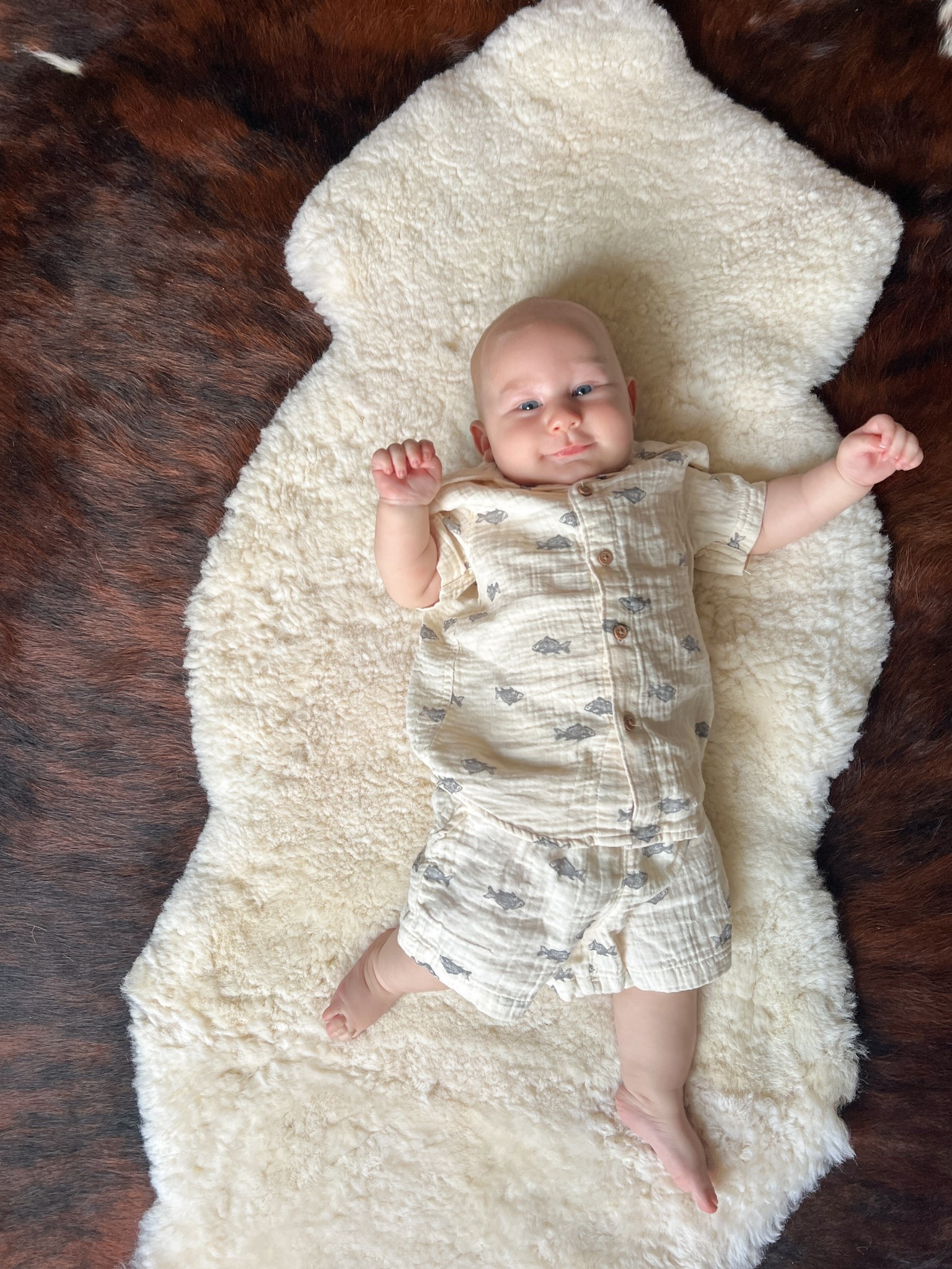 Cowhide, Sheepskin, Muslin Cotton 🧺 We love natural fabrics in our home! 

#LTKHome #LTKBaby #LTKFamily