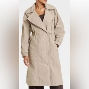 All in Motion Beige Lightweight Trench Coat Utility Jacket Small | Poshmark