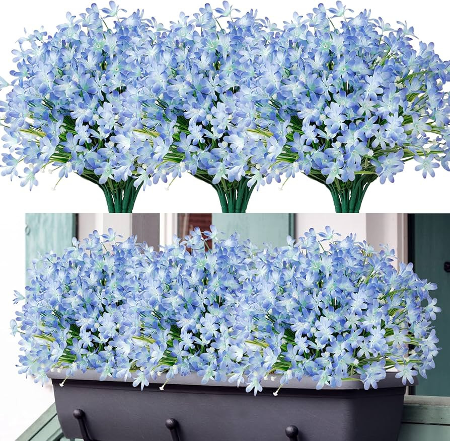 SOMYTING 8 Bundles Artificial Daffodils Flowers Outdoor Artificial Flowers UV Resistant Fake Flow... | Amazon (CA)